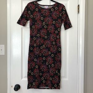 LuLaRoe Julia fall floral printed midi dress